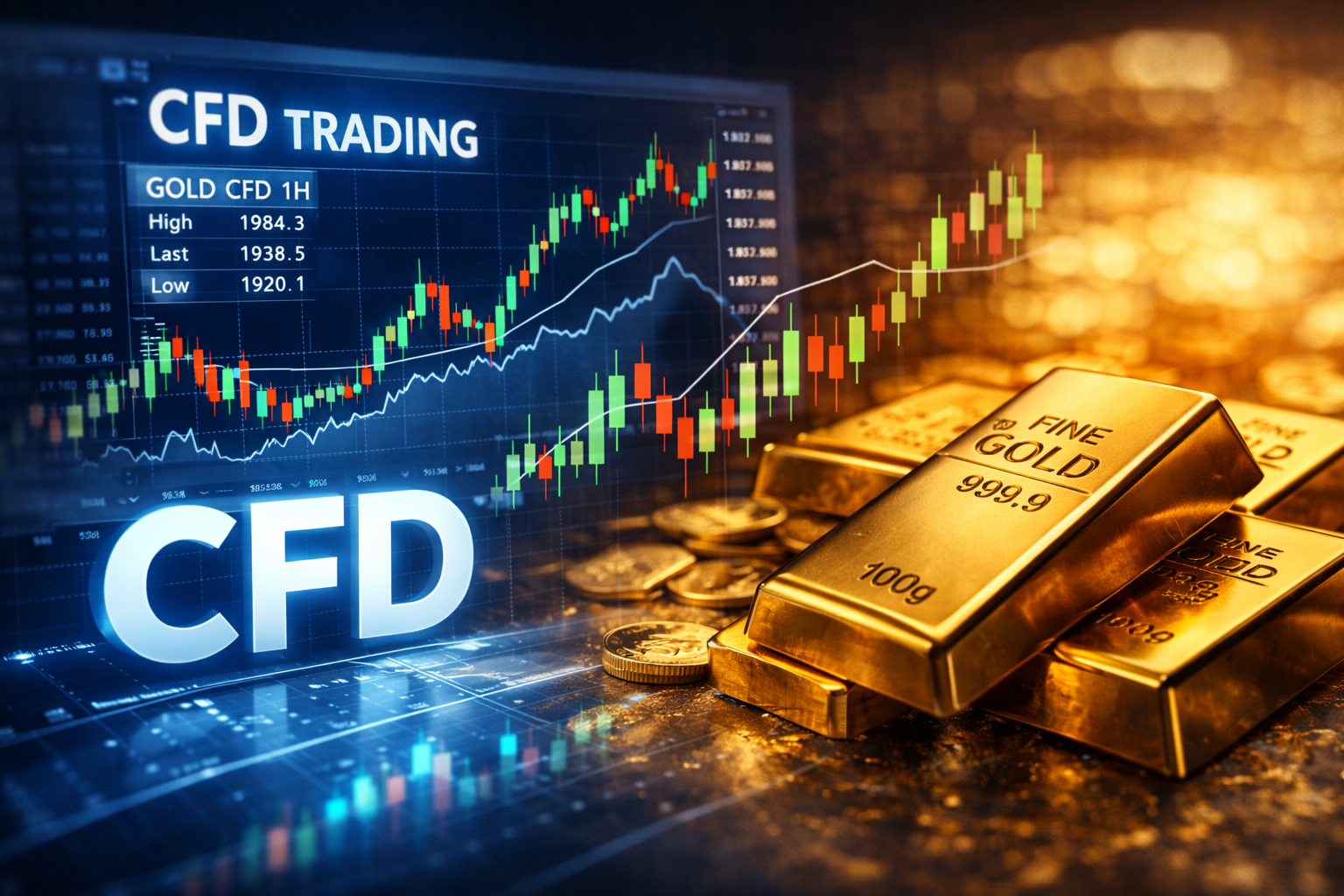 CFD aur vs aur fizic - ce deții de fapt când investești